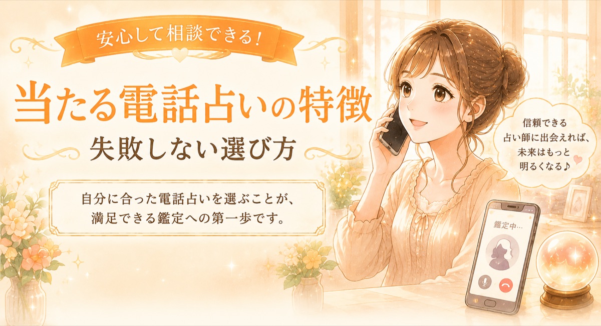 当たる電話占いの特徴｜失敗しない選び方