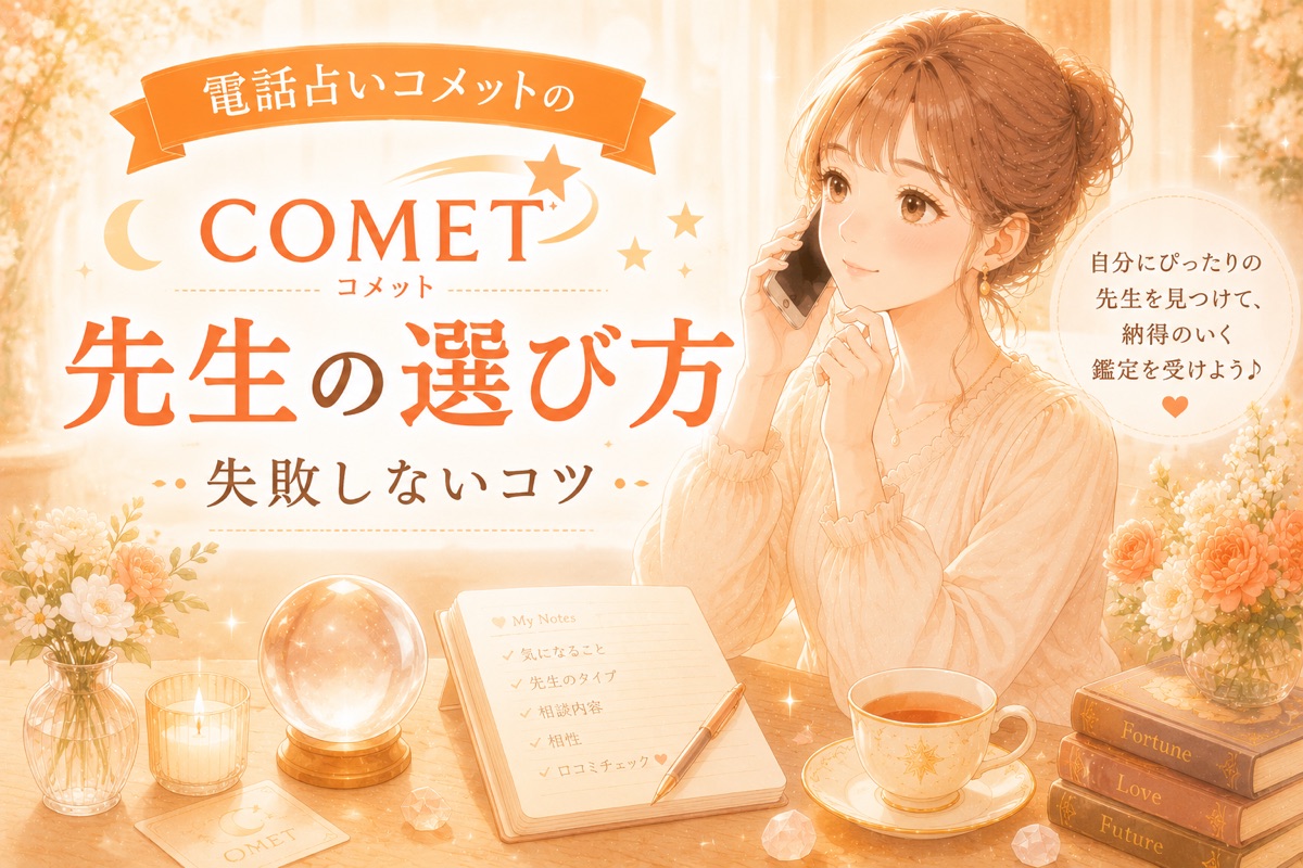 電話占いコメットを実際に使ってみた｜5分無料の体験談