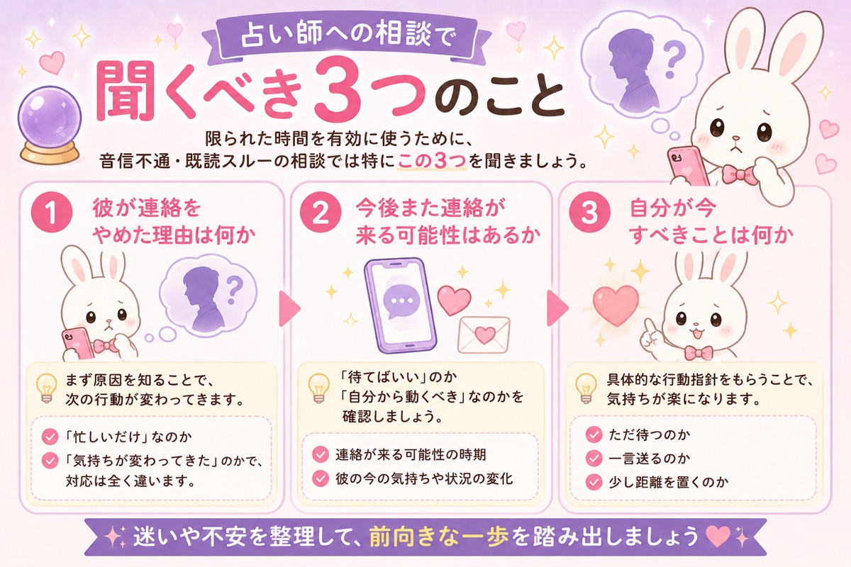 占い師への相談で聞くべき3つのこと