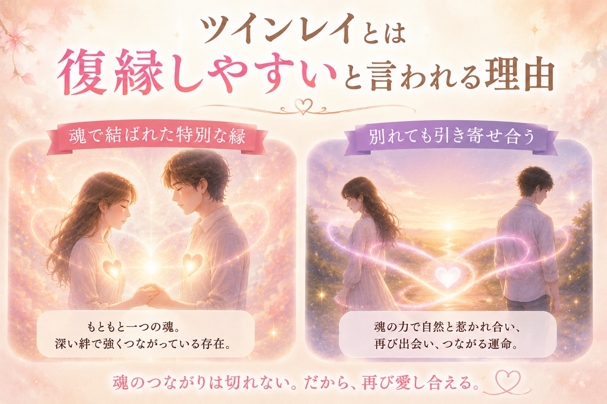 ツインレイとは復縁しやすいと言われる理由