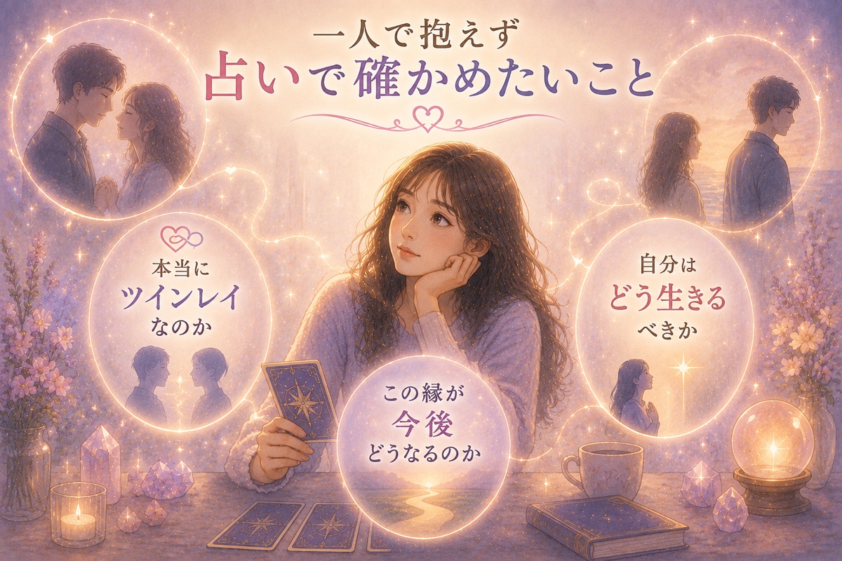 一人で抱えず占いで確かめたいこと